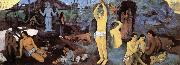 Paul Gauguin From where come we, What its we, Where go we to closed oil painting reproduction